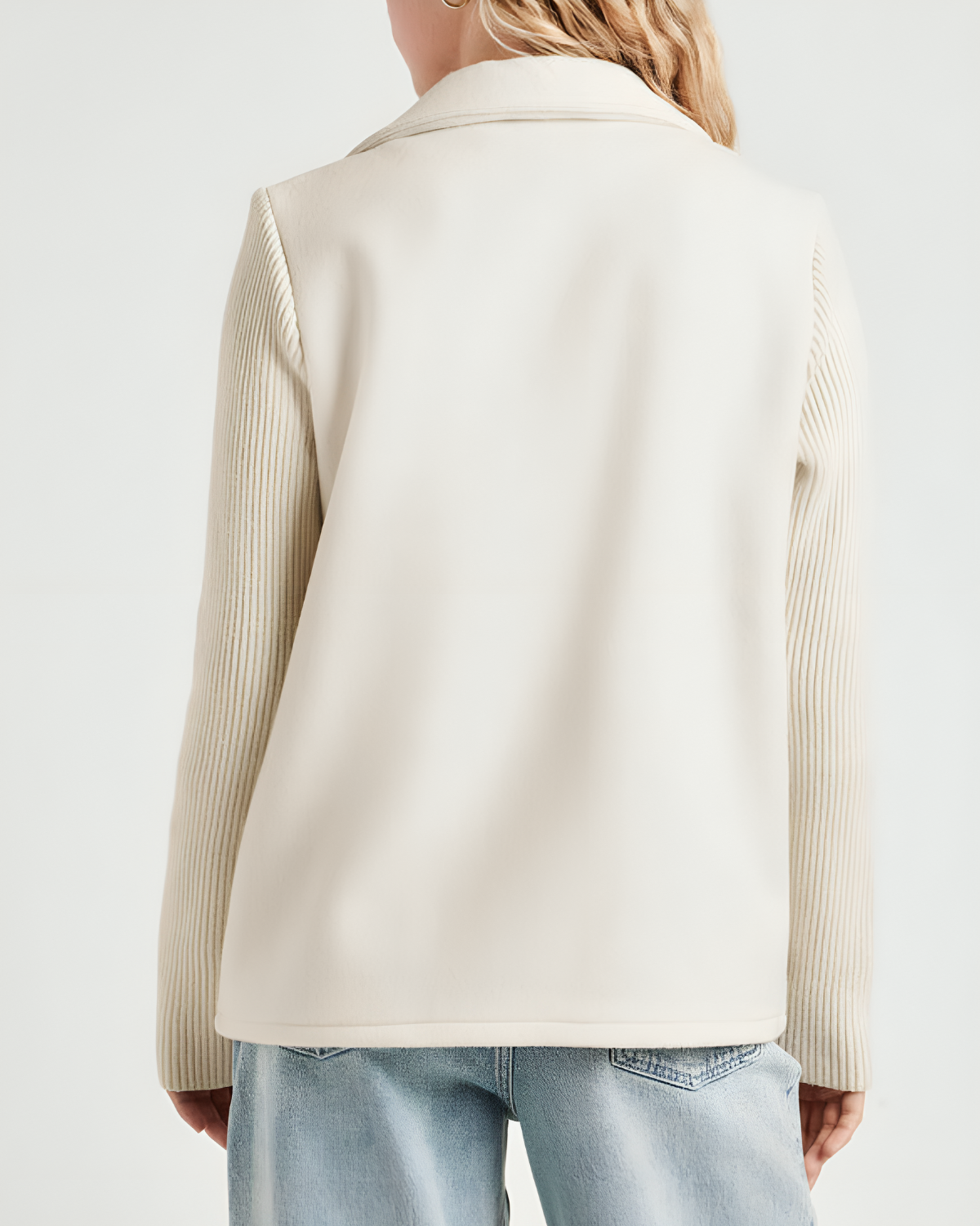 Camela™ Blazer Élégant à Manches Tricotées
