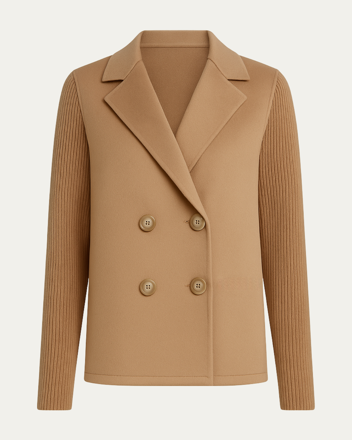 Camela™ Blazer Élégant à Manches Tricotées