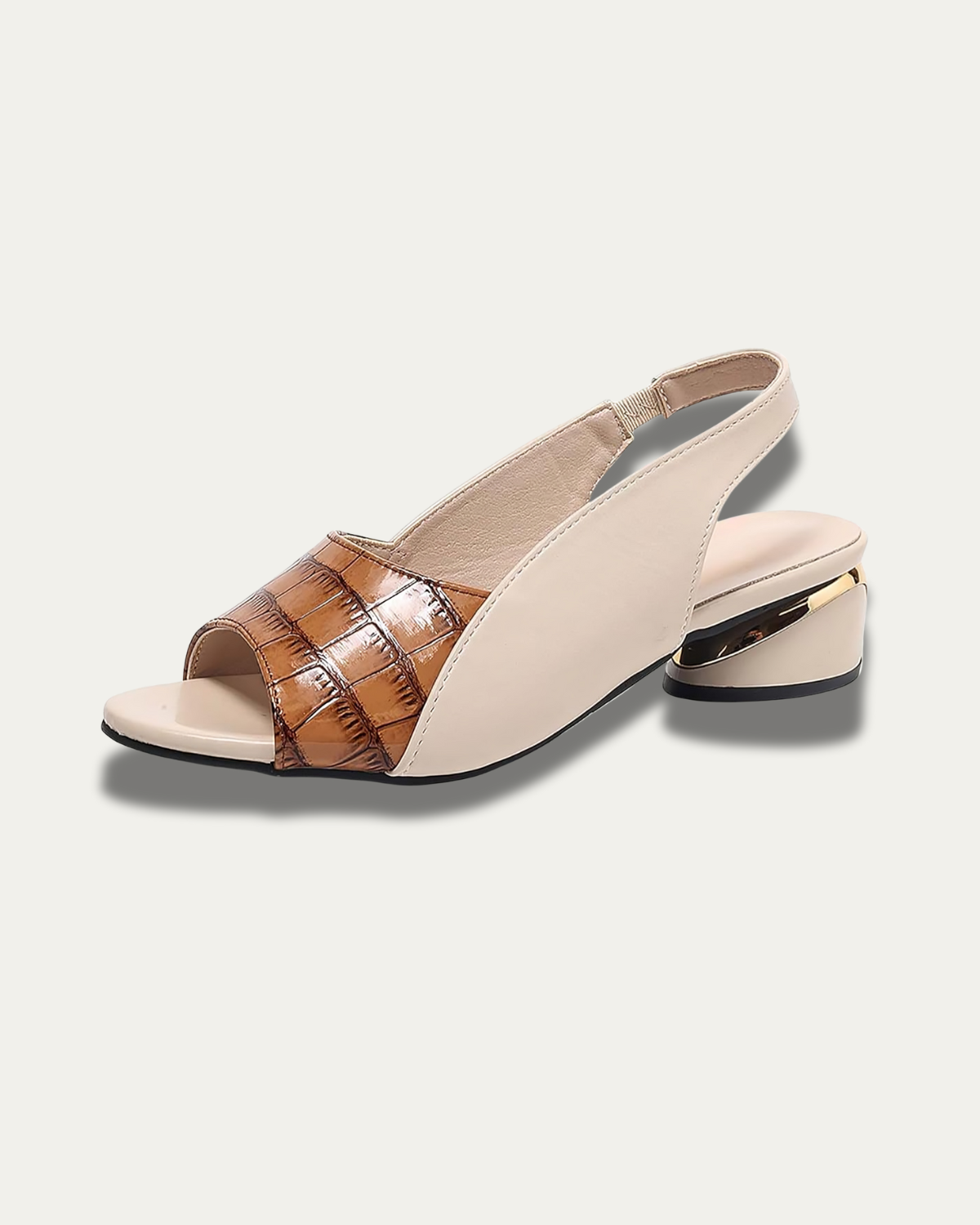Camela™ Slingback Élégance – Sandales à Talon Bloc