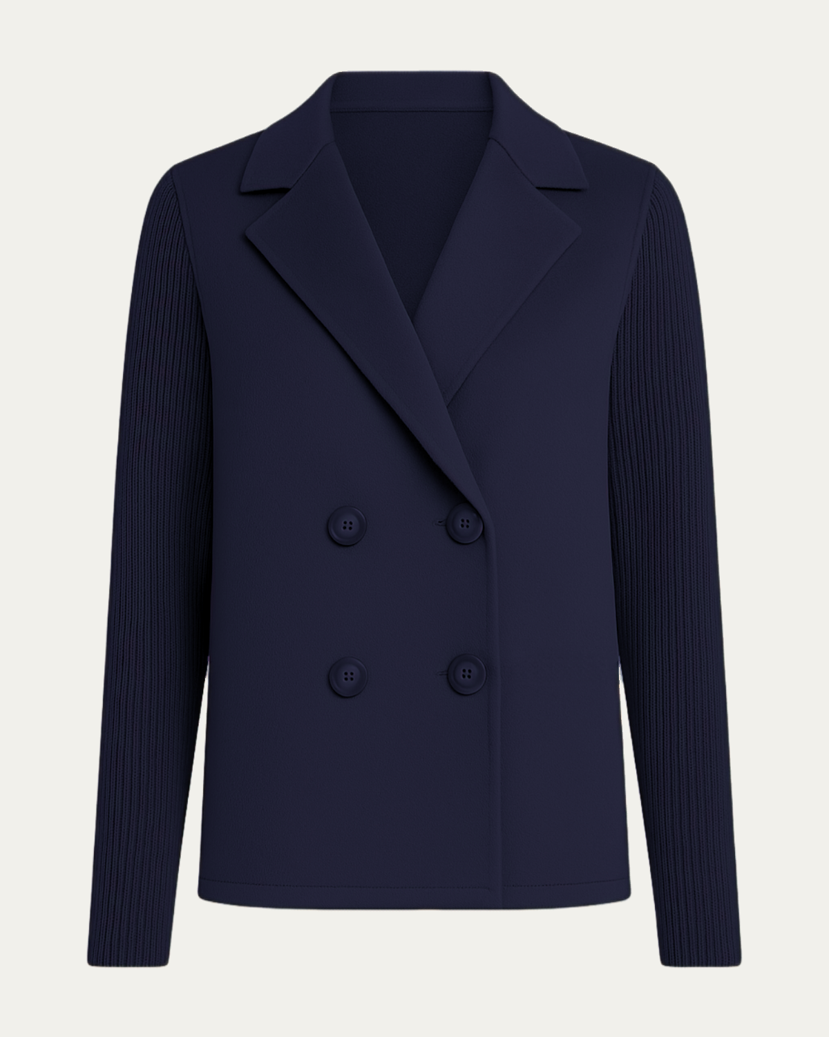 Camela™ Blazer Élégant à Manches Tricotées