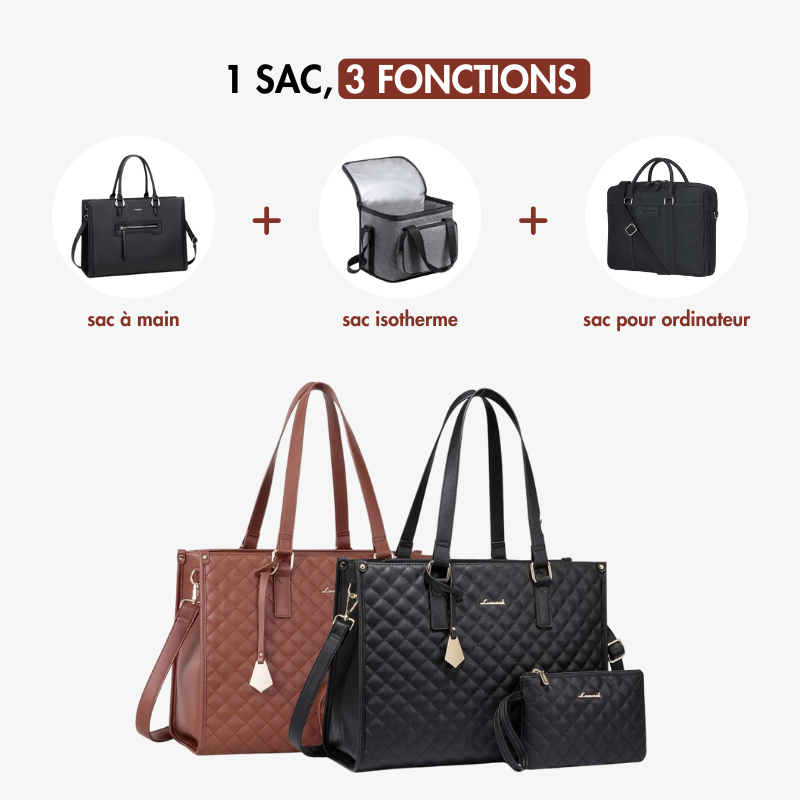 Sac à main 3-EN-1