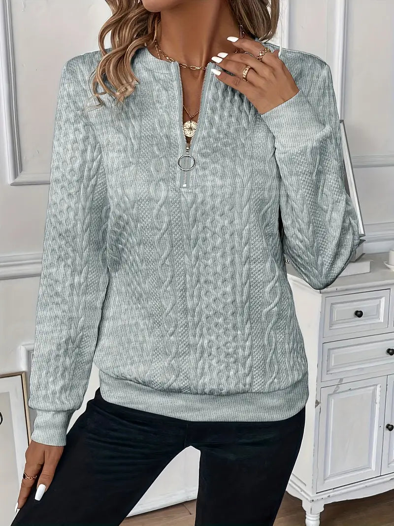 Pull avec fermeture éclair