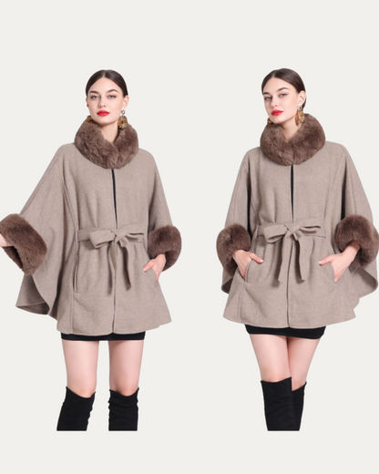 Poncho avec Ceinture Frontale