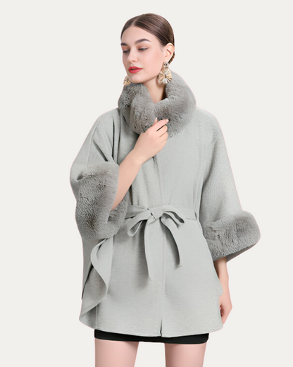 Poncho avec Ceinture Frontale