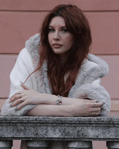 Poncho Élégant à Capuche et Franges