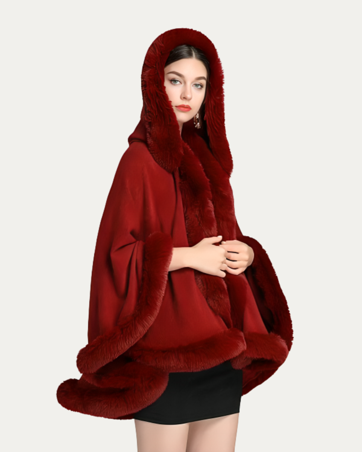 Poncho à Capuche