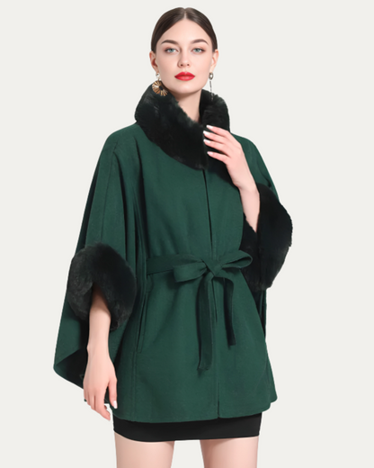 Poncho avec Ceinture Frontale