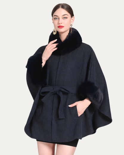 Poncho avec Ceinture Frontale