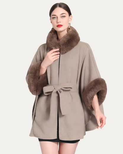 Poncho avec Ceinture Frontale