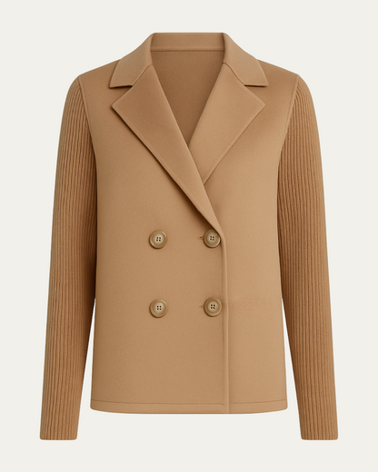 Camela™ Blazer Élégant à Manches Tricotées