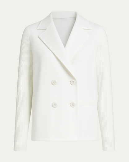 Camela™ Blazer Élégant à Manches Tricotées