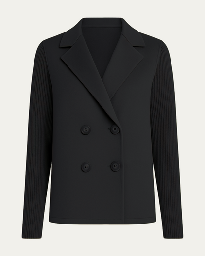 Camela™ Blazer Élégant à Manches Tricotées