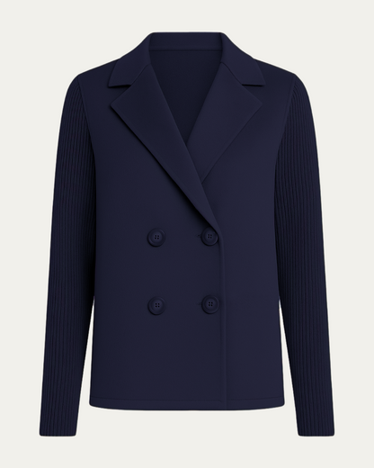 Camela™ Blazer Élégant à Manches Tricotées