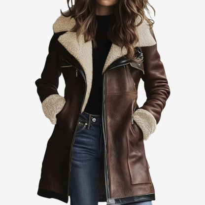 Zahra | Manteau Doublé Similicuir