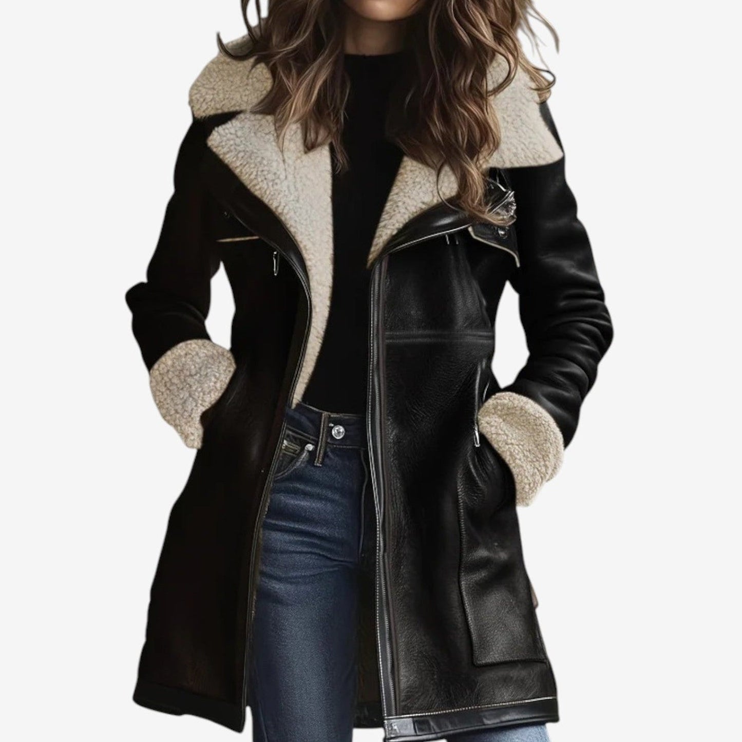 Zahra | Manteau Doublé Similicuir